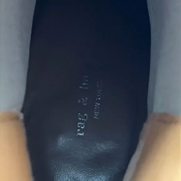 Rag & Bone Shiloh Mid Chelsea Suede Taupe Boots - 39.5 - Picture 9 of 17